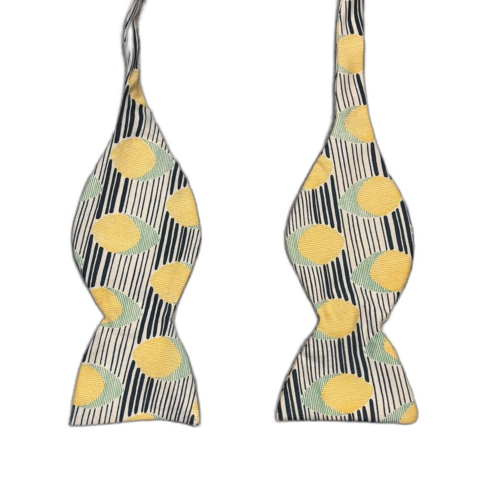 Geometric Mid-Century Style Bow Tie